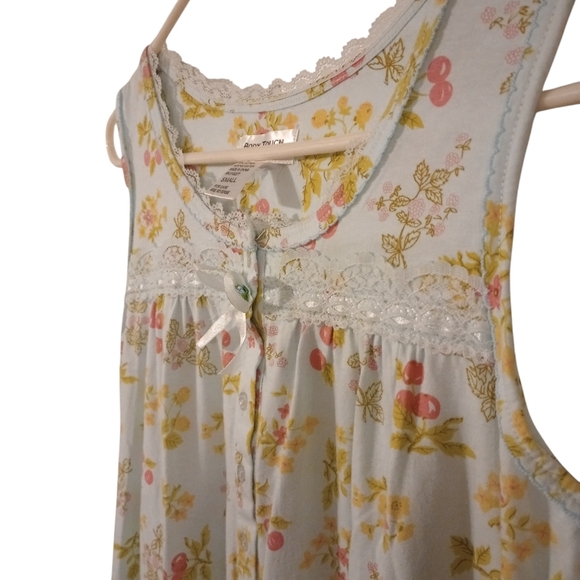 Body Touch Lingerie Floral Nightgown Feminine Country Old Fashion Comfy Lounge S - Picture 2 of 11